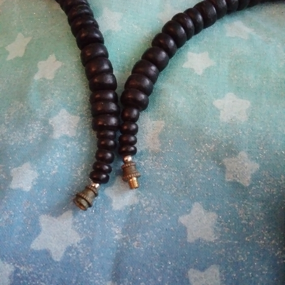 Vintage Chunky Natural Carved Zebra Necklace - Picture 6 of 10